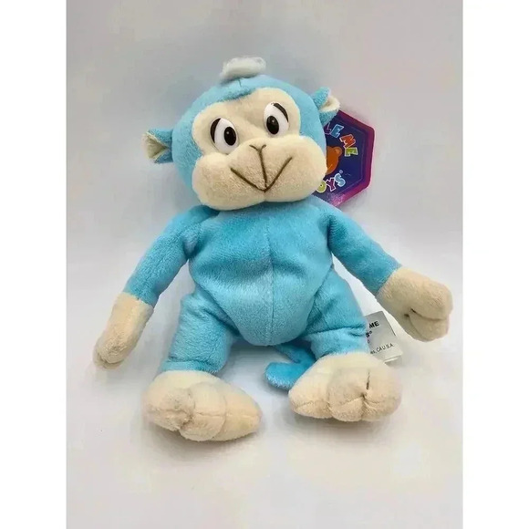 Kuddle Me Toys 2002 Rare Blue Monkey 8.5" Stuffed Animal - Picture 1 of 16